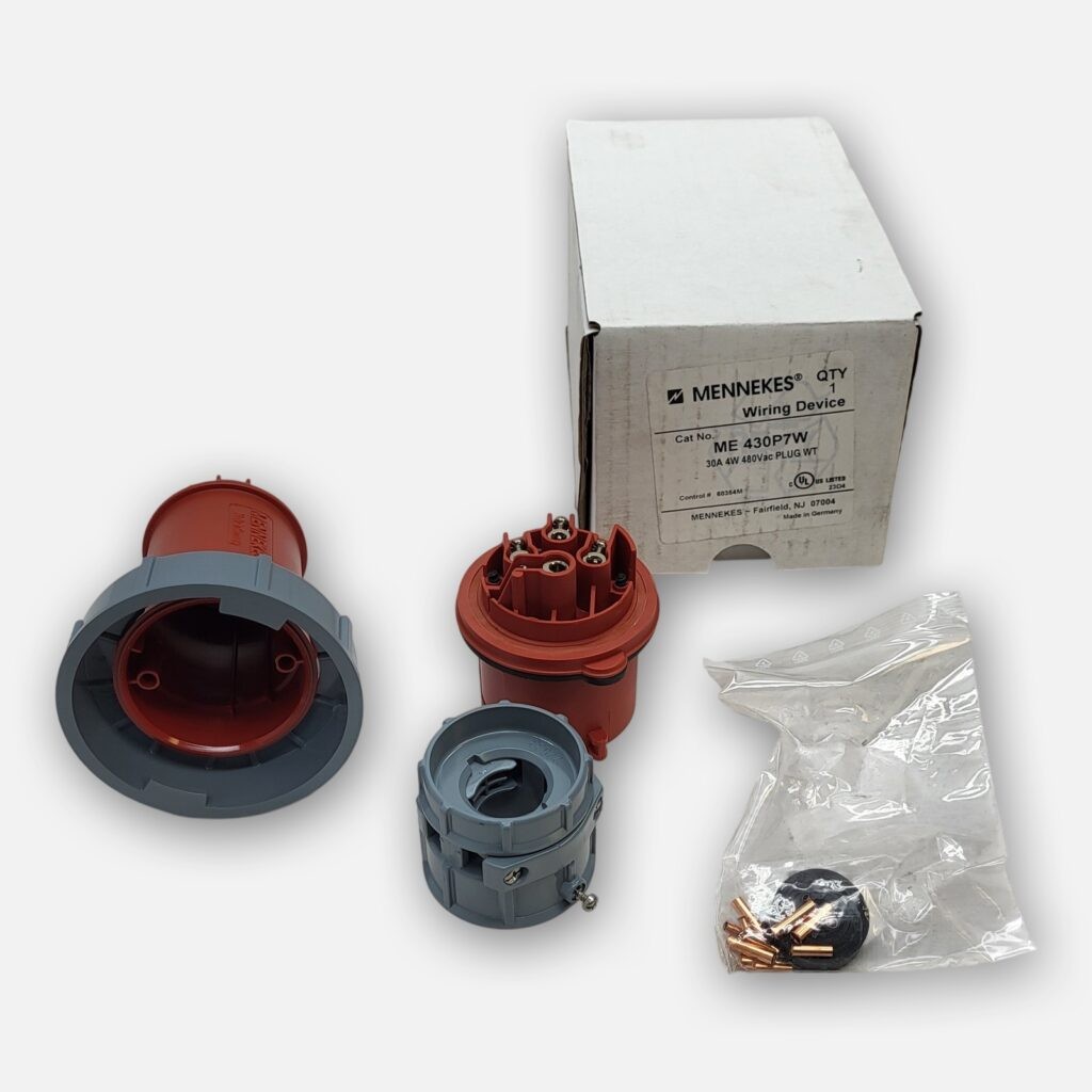 NEW MENNEKES ME430P7W PIN PLUG AND SLEEVE 30A 3P 4W 480VAC *READ*
