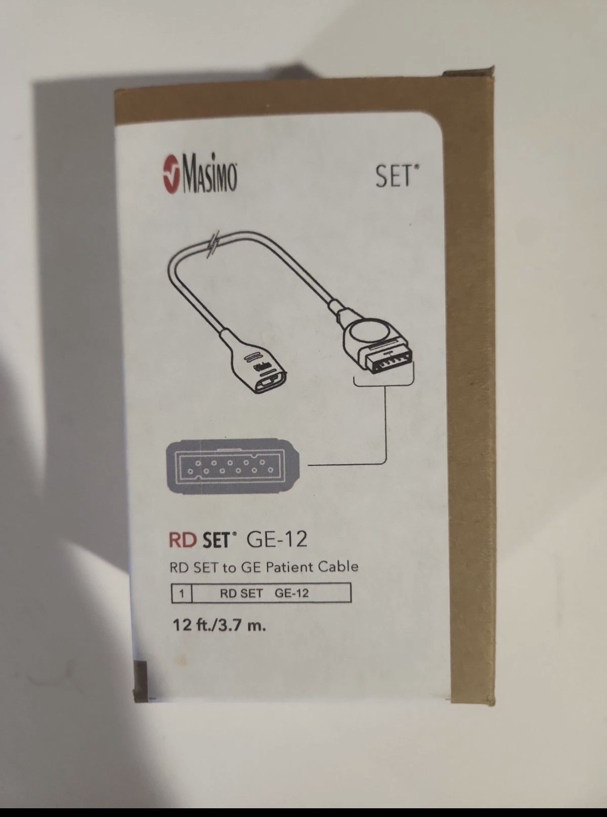 Masimo 4085 RD SET GE-12 Patient Cable (RD SET to GE) – Brand New
