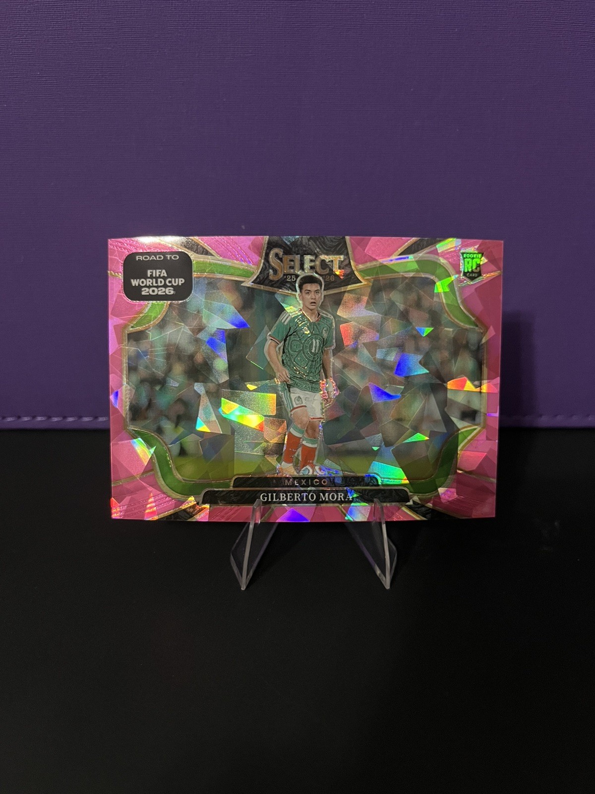 2026 Panini Select Road to FIFA World Cup Gilberto Mora Pink Ice RC #217 SP