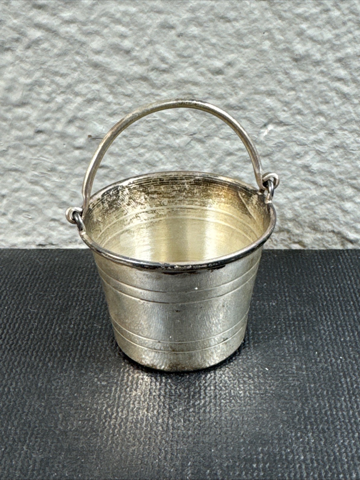 Antique Rare Sterling Silver Miniature Figural Bucket By Wolfgang Schroth Nice🔥