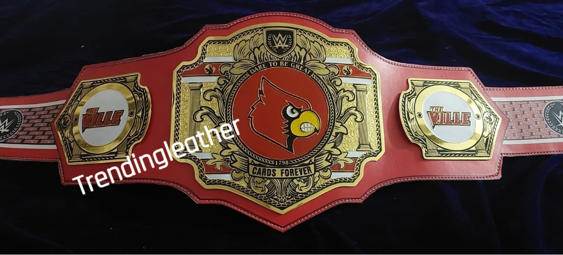 New Louisville Cardinals Wrestling Championship Belt 2MM,4MM Zinc Belt