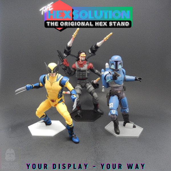 Action Figure Stands | Hex Solution Display Stands for 1/12 or 6\