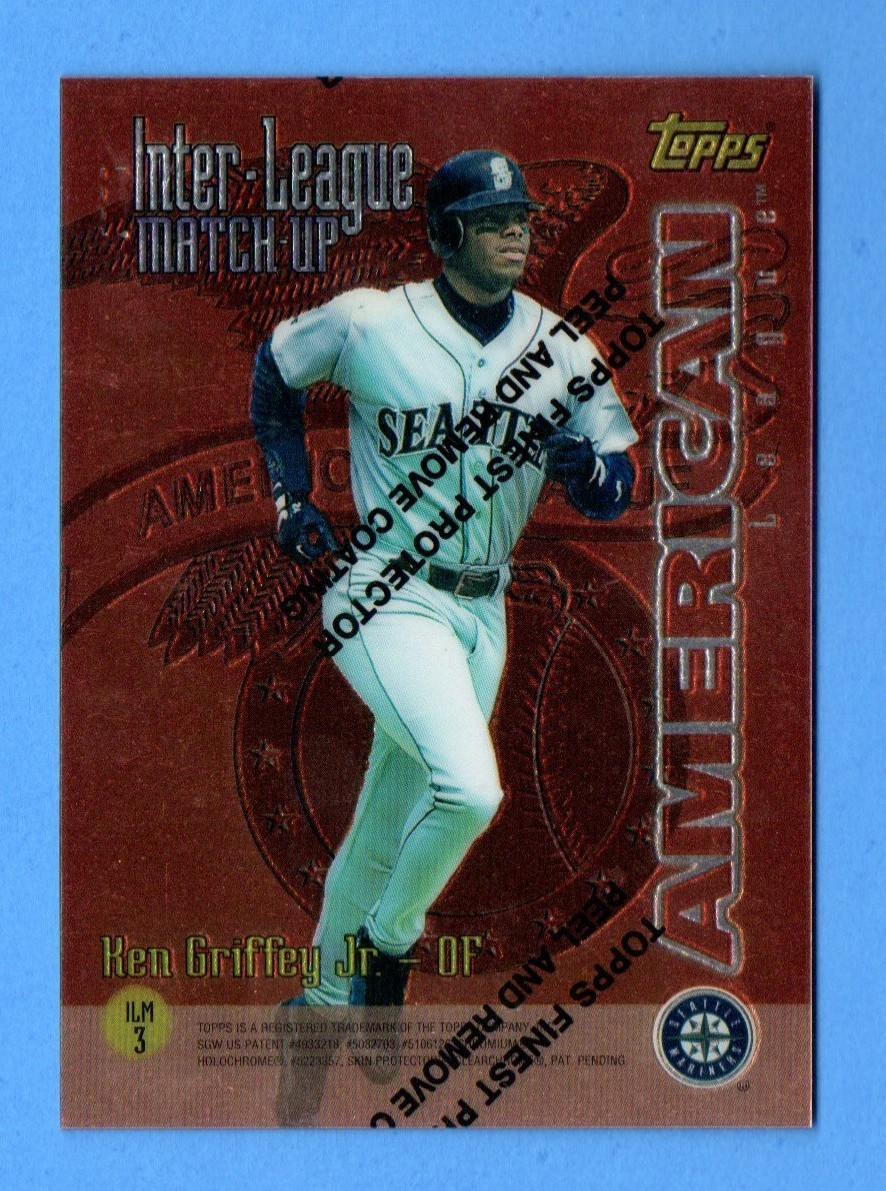 1997 Topps Inter-League Match-Up KEN GRIFFEY JR. DANTE BICHETTE #ILM3 NM (SKU2) 1997 Topps Inter-League Match-Up KEN GRIFFEY JR. DANTE BICHETTE #ILM3 NM (SKU2)