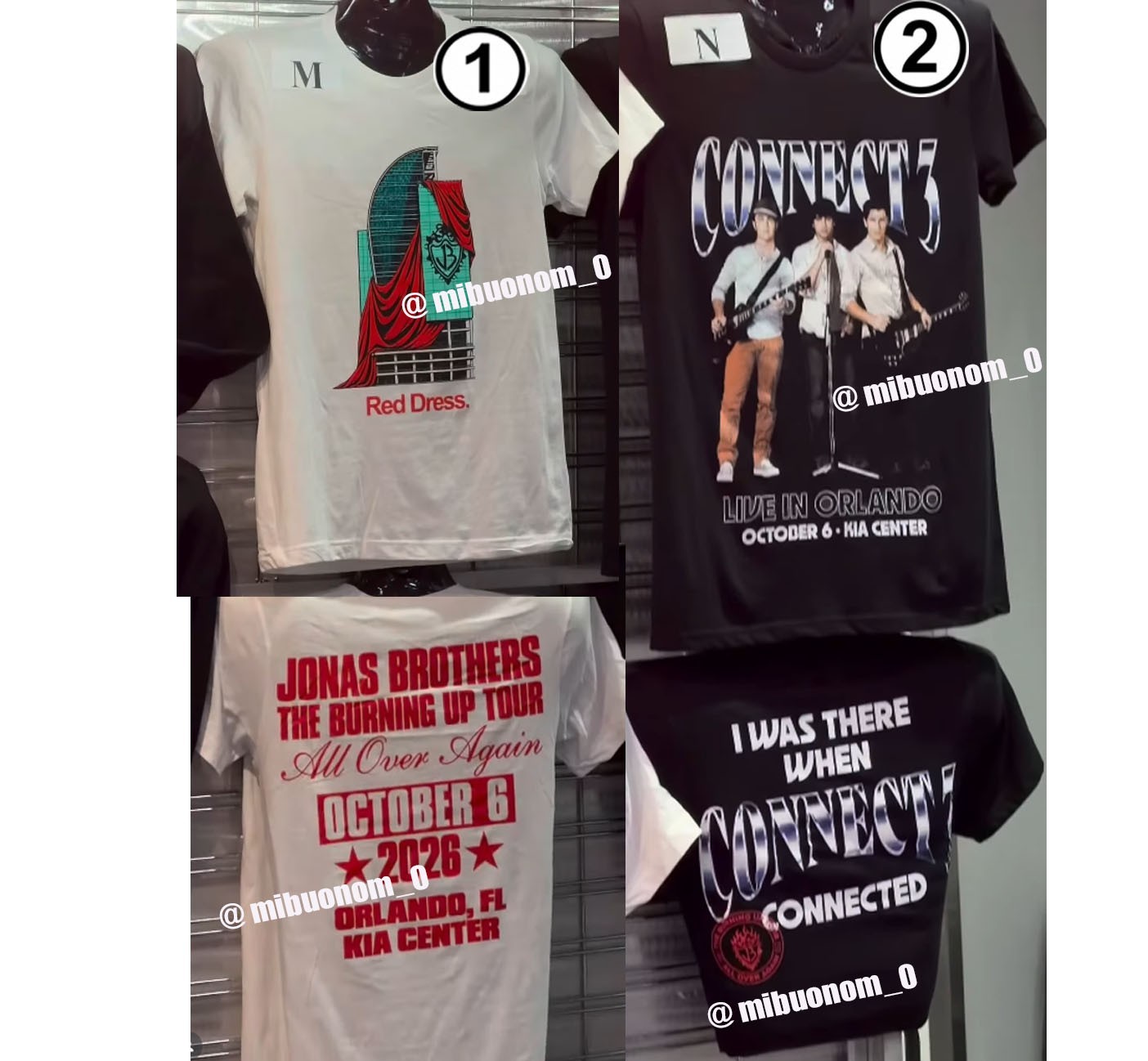 Jonas Brothers Burning Up Tour 2026 Orlando October 6 Concert T Shirt Reprint