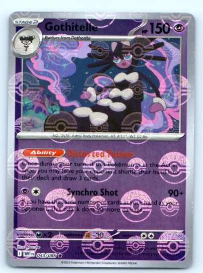 Gothitelle 043/086 ~ Poke Ball Pattern Near Mint