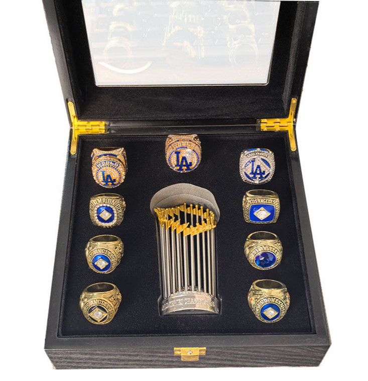 2025 New Los Angeles Dodgers 9 World Series Championship Rings Set +Trophy w Box 2025 New Los Angeles Dodgers 9 World Series Championship Rings Set +Trophy w Box