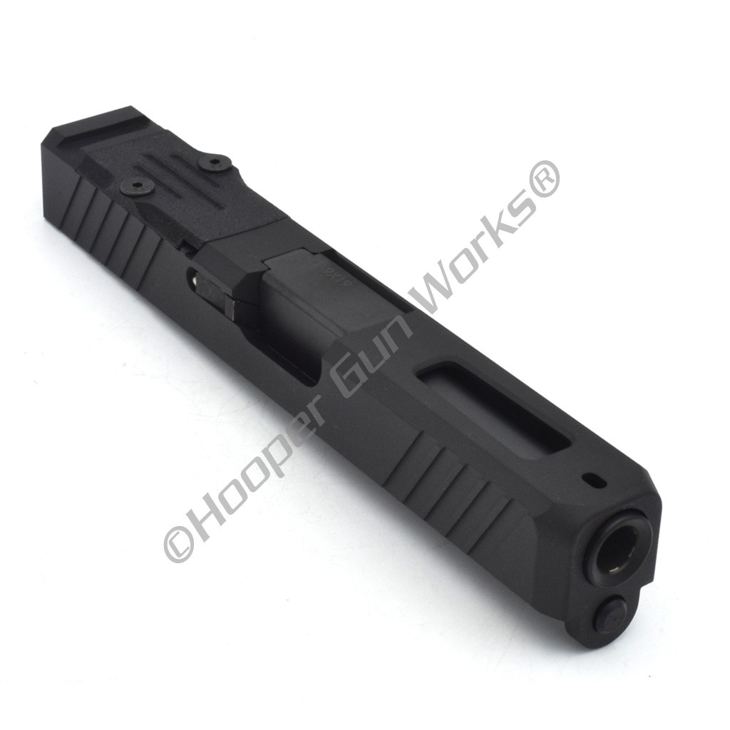 HGW Complete Upper for Glock 19 Black EDC RMR Ported Slide Black Barrel