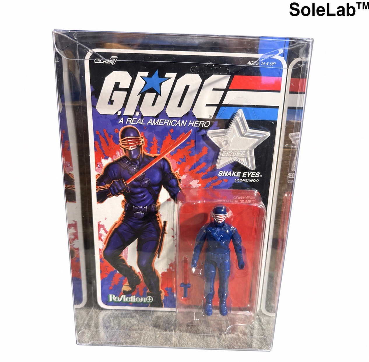 G.I. Joe ReAction+ Snake Eyes 250th Anniversary New w/ Protective Case