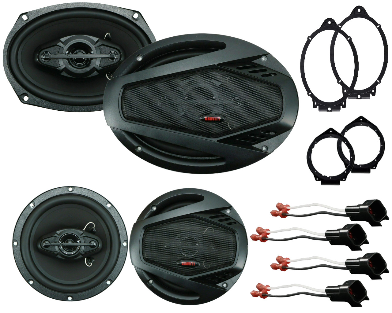 Gravity Front & Rear Replacement/Upgrade Speakers for 2010-2015 Chevy Camaro Gravity Front & Rear Replacement/Upgrade Speakers for 2010-2015 Chevy Camaro