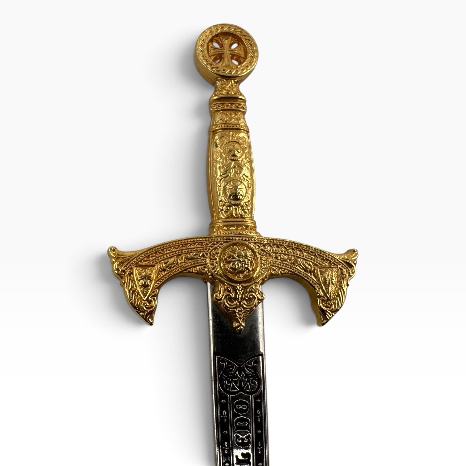 Medieval KNIGHTS TEMPLAR TEMPLARIOS Vintage Toledo SWORD Replica LETTER OPENER 