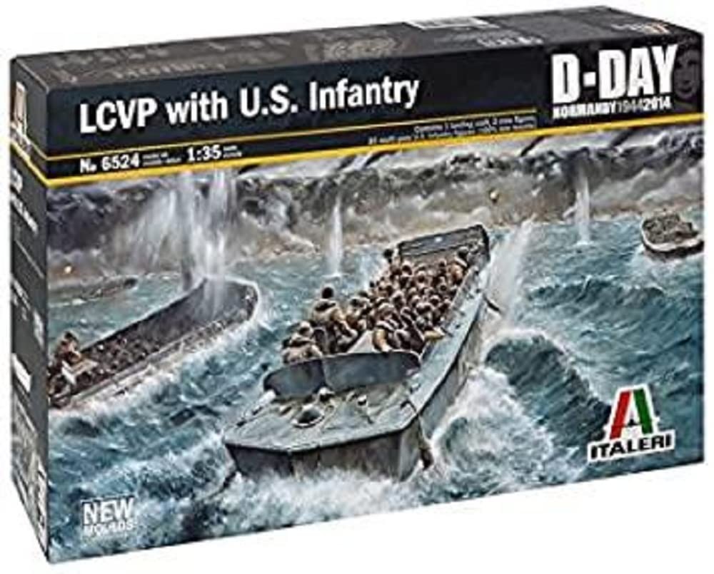 Italeri Models Lcvp with U.S. Infantry D-Day Series Boat Model Building Kits Italeri Models Lcvp with U.S. Infantry D-Day Series Boat Model Building Kits