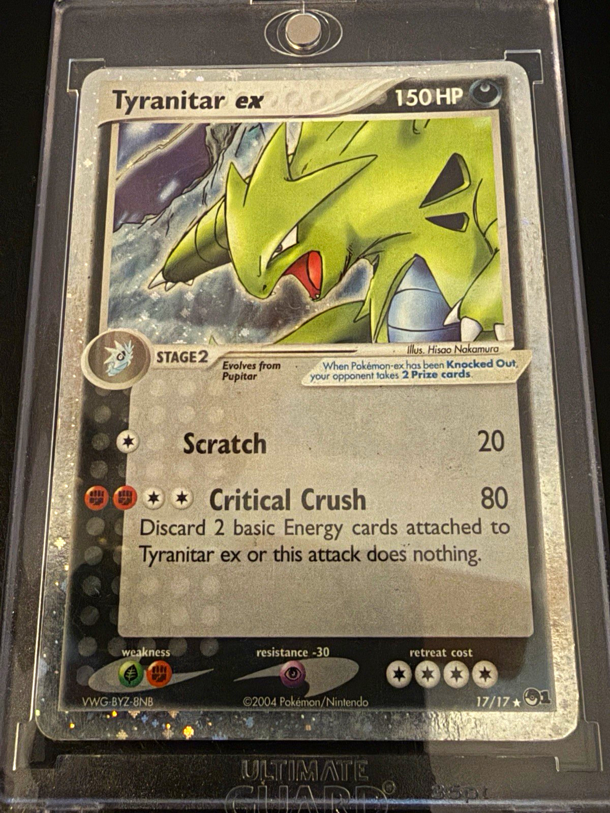 Pokemon Company Tyranitar ex 017/017 POP Series 1 Ultra Rare Holo