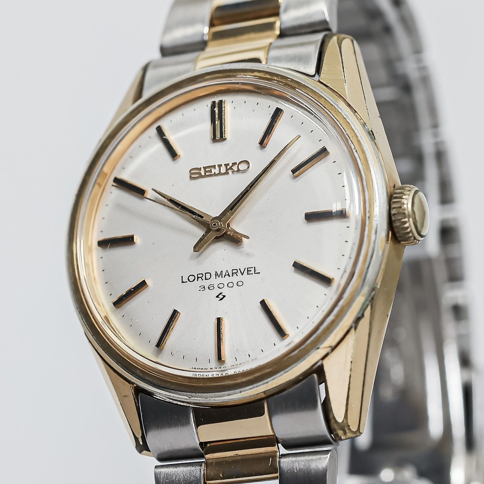 *RARE Seahorse* Vintage 1977 SEIKO LORD MARVEL 5740-8000 Manual Winding 39mm Men
