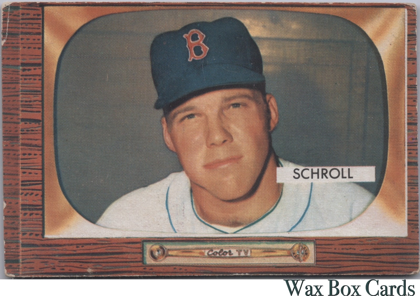 1955 Bowman #319 Albert Schroll G (indentation) SET BREAK