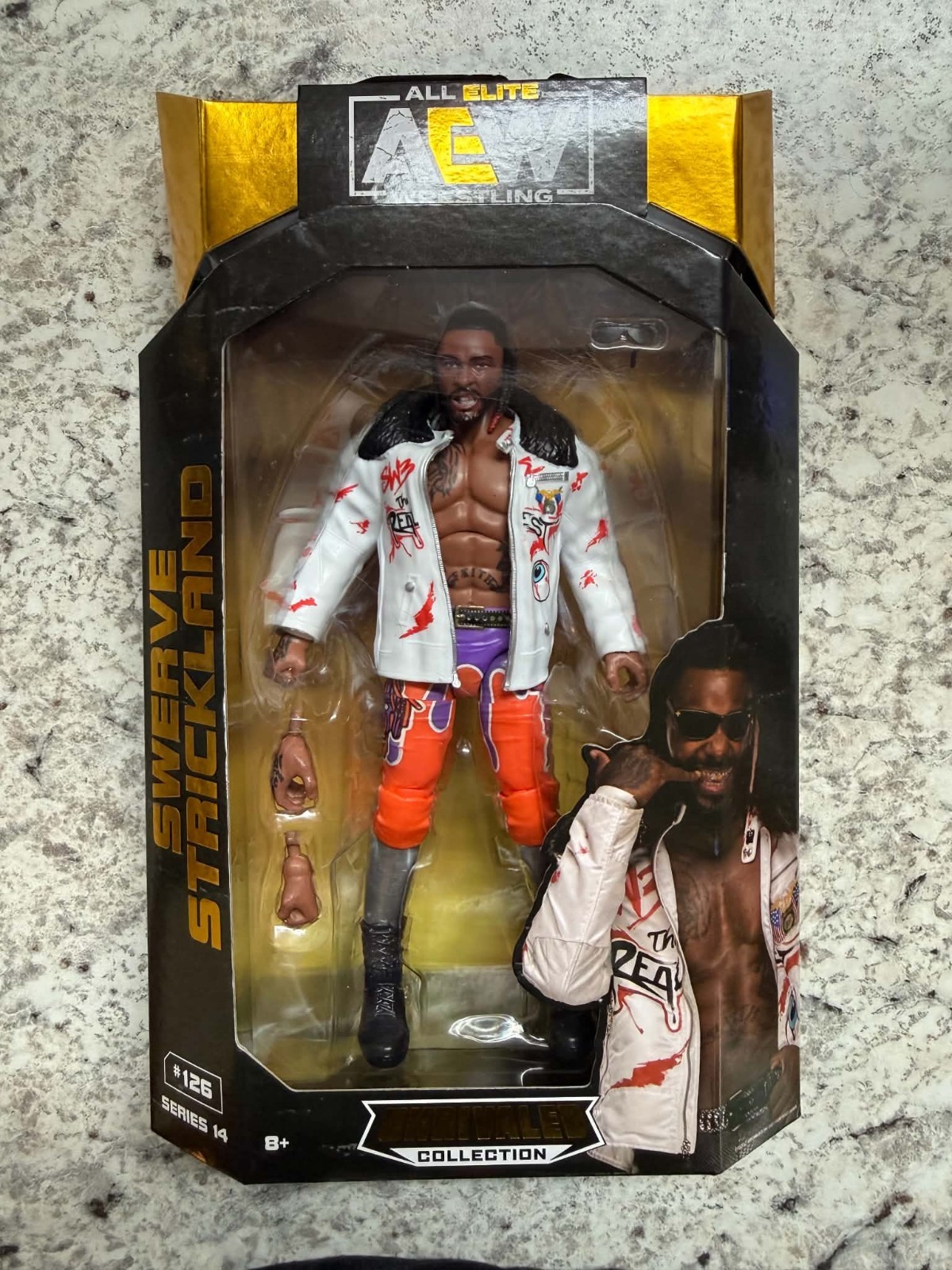 Jazwares AEW Unrivaled Series 14 Swerve Strickland Action Figure