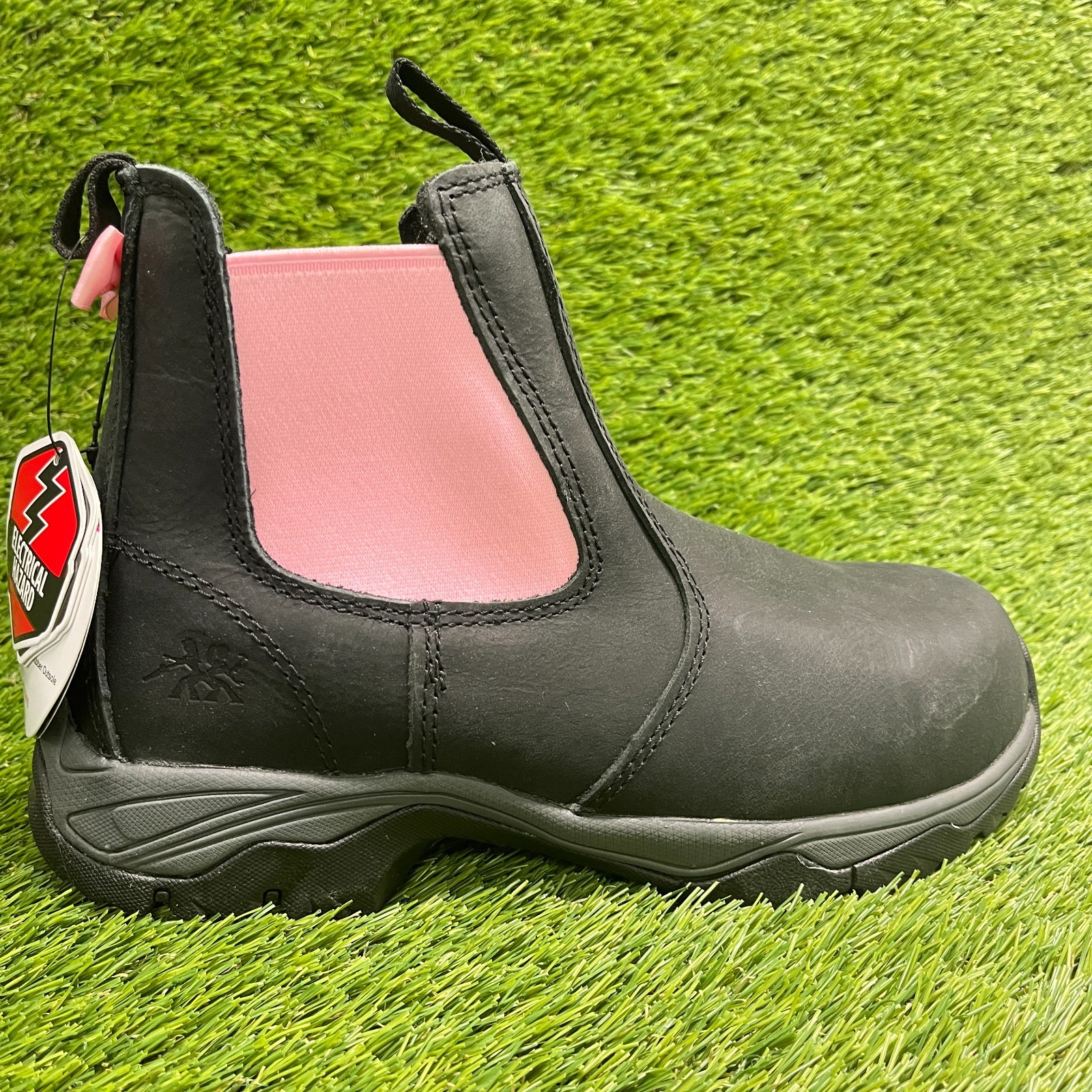 Moxie Trades Angel Womens Size 8 Black Composite Toe Safety Work Chelsea Boots