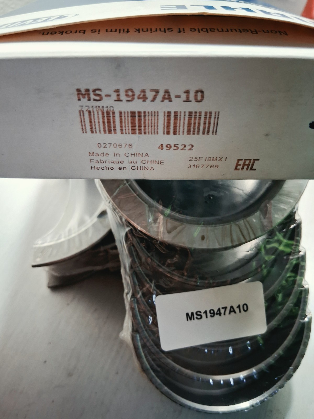 Clevite MS-1947A-10 Engine Crankshaft Main Bearing Set