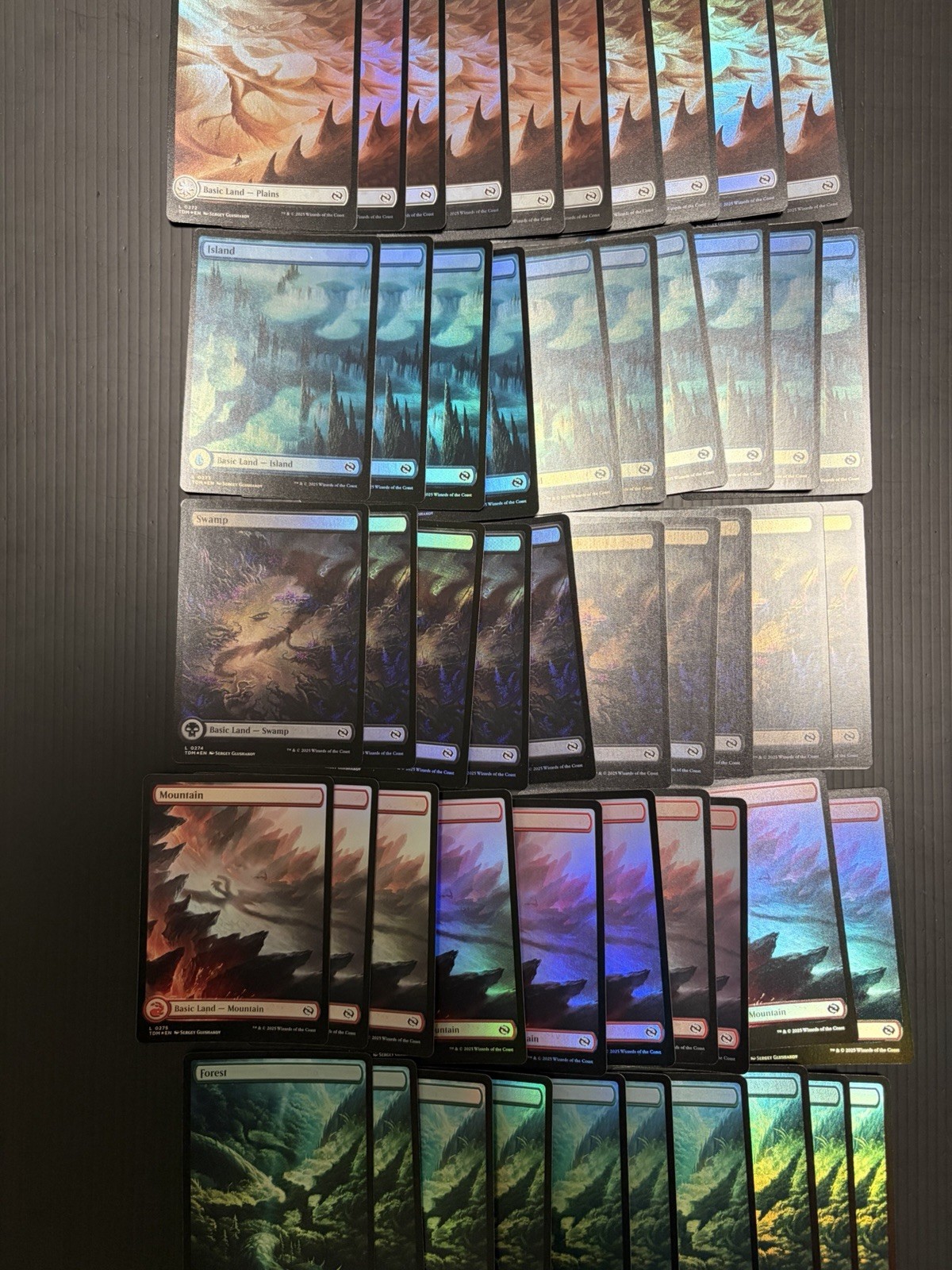 mtg tarkir dragonstorm basic land Foil Full art ENGLISH Each 10