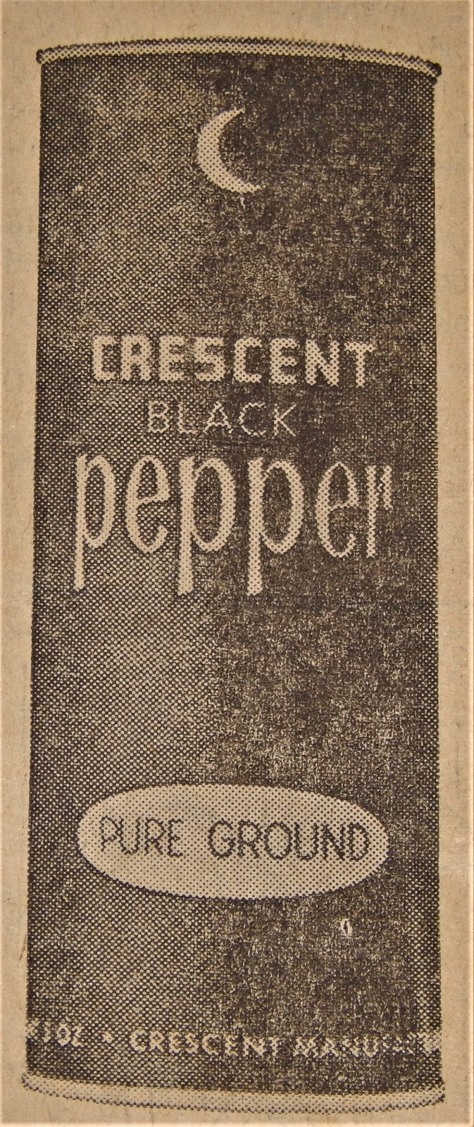 Vintage Newspaper Advertisement, 1963, Crescent Black Pepper,\