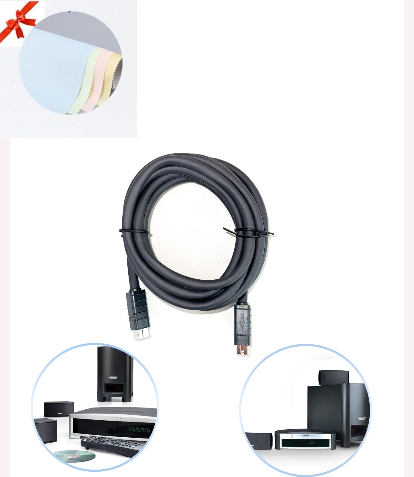 Bose 321 GS GSX Series II / III 3-2-1 Acoustimass Link Cable Media Center 13 Pin