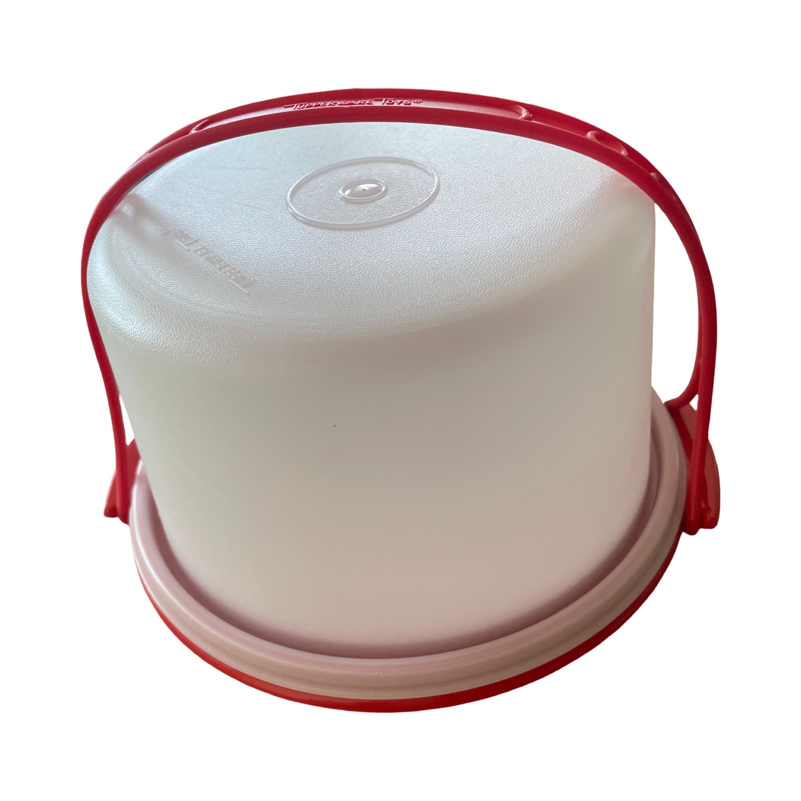 Tupperware Tupper Toys Mini Cake Taker Saver RED