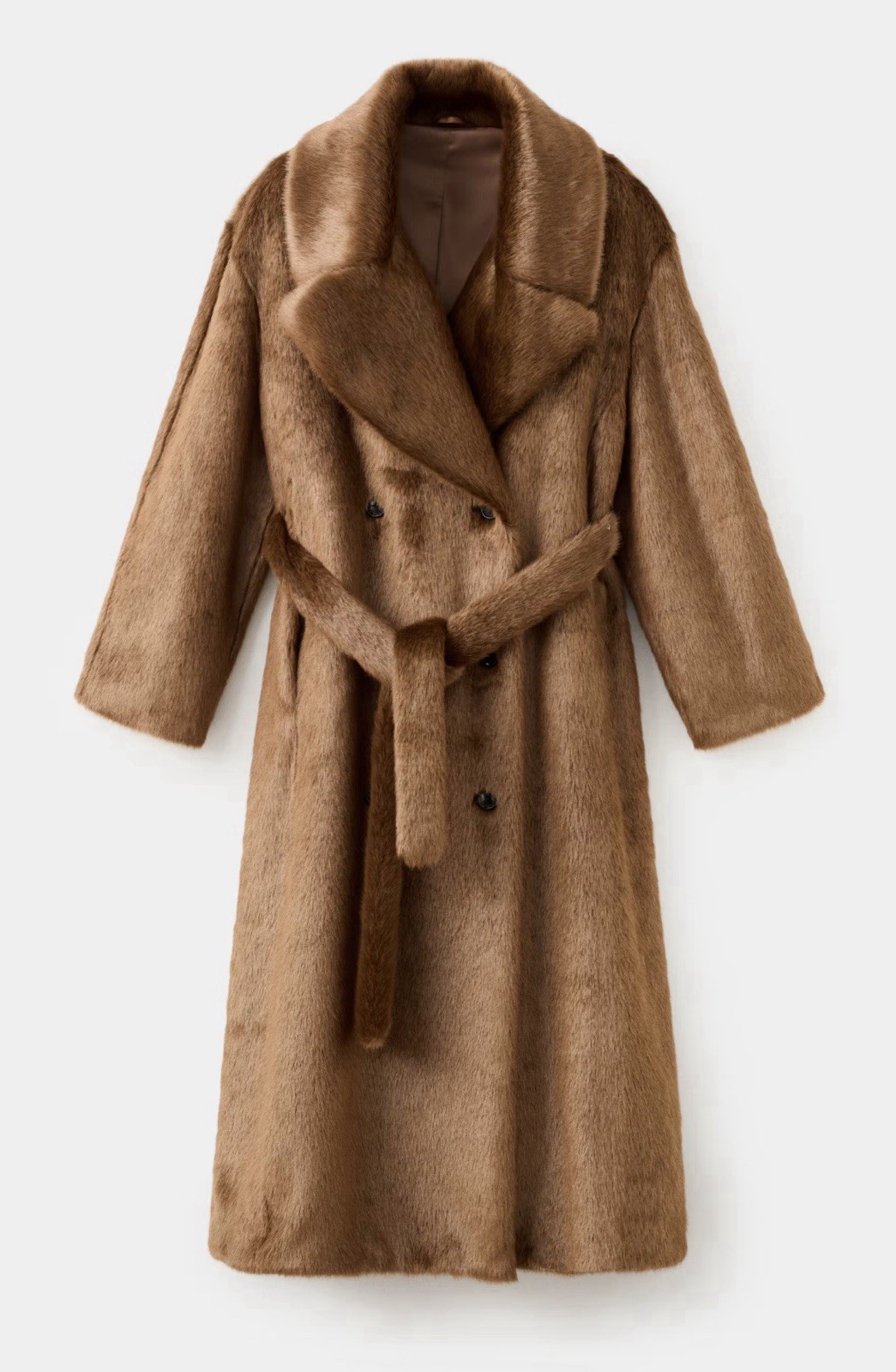 Mango BNWT Viral Faux Fur Coat With Belt - Size S/M - Oversized Mango BNWT Viral Faux Fur Coat With Belt - Size S/M - Oversized