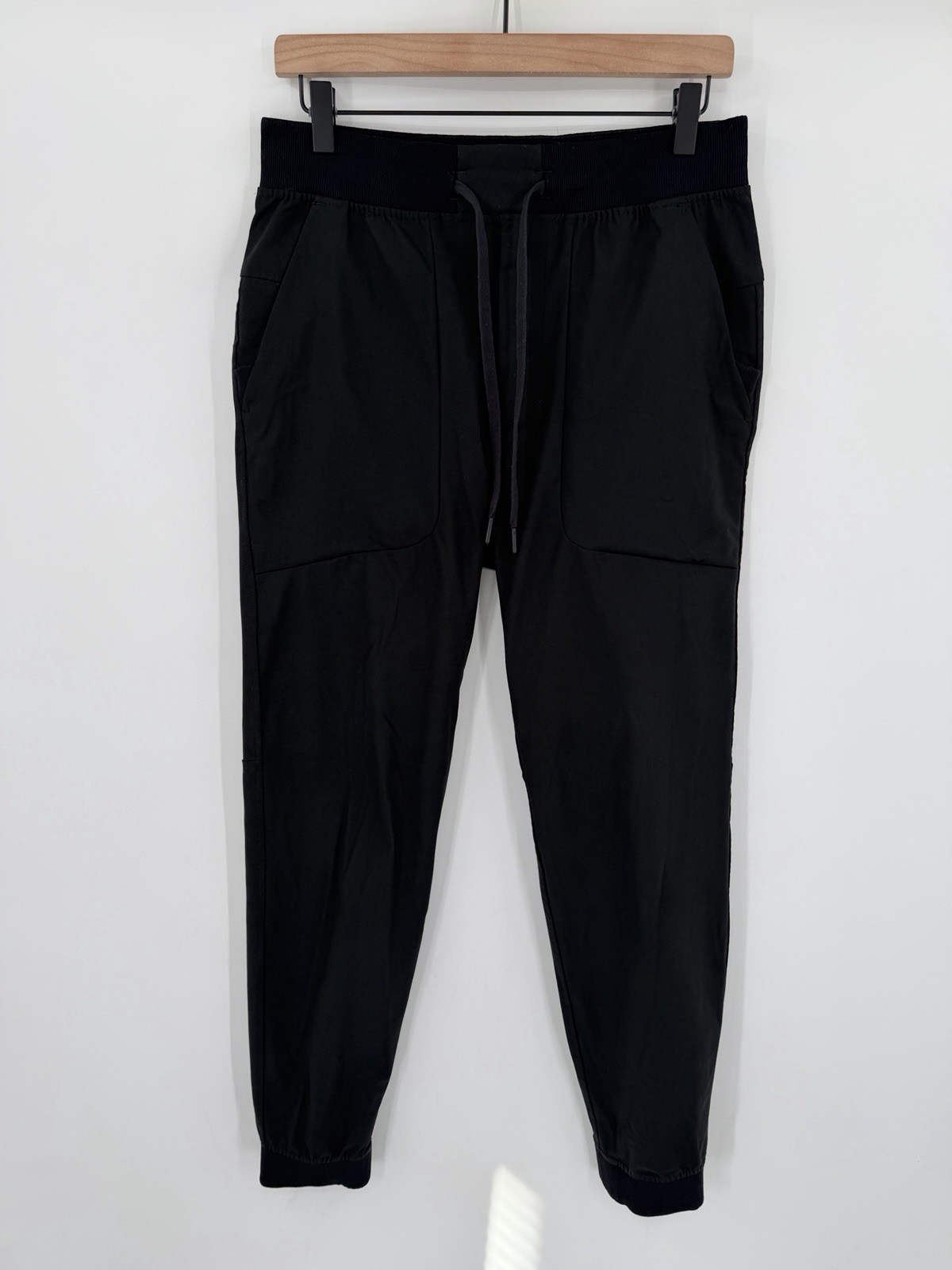 Lululemon ABC Jogger Pants Mens Medium Black Warpstreme Athletic Stretch Lululemon ABC Jogger Pants Mens Medium Black Warpstreme Athletic Stretch