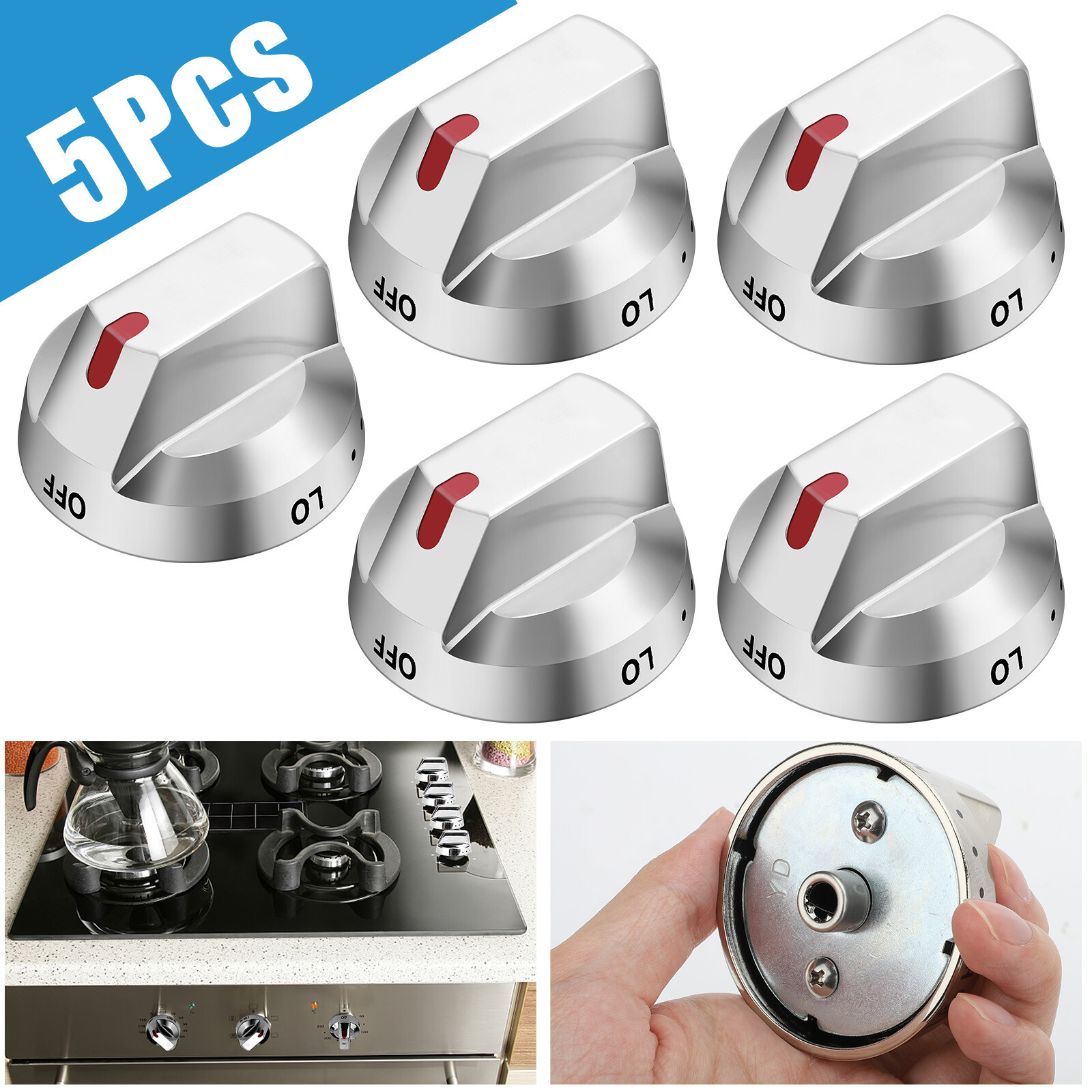5X Gas Stove Range Knobs Switch DG64-00473A for Samsung Cooktop Oven NX58H5600SS 5X Gas Stove Range Knobs Switch DG64-00473A for Samsung Cooktop Oven NX58H5600SS