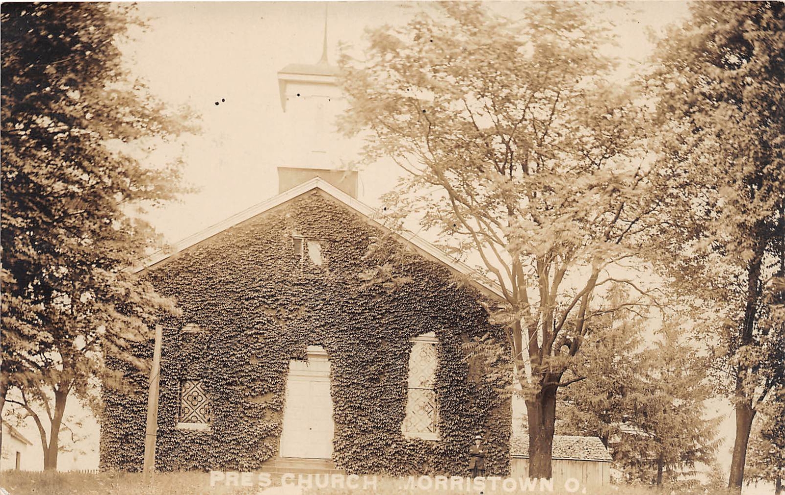 E75/ Morristown Ohio RPPC Postcard c1910 Belmont County Presbyterian Church E75/ Morristown Ohio RPPC Postcard c1910 Belmont County Presbyterian Church