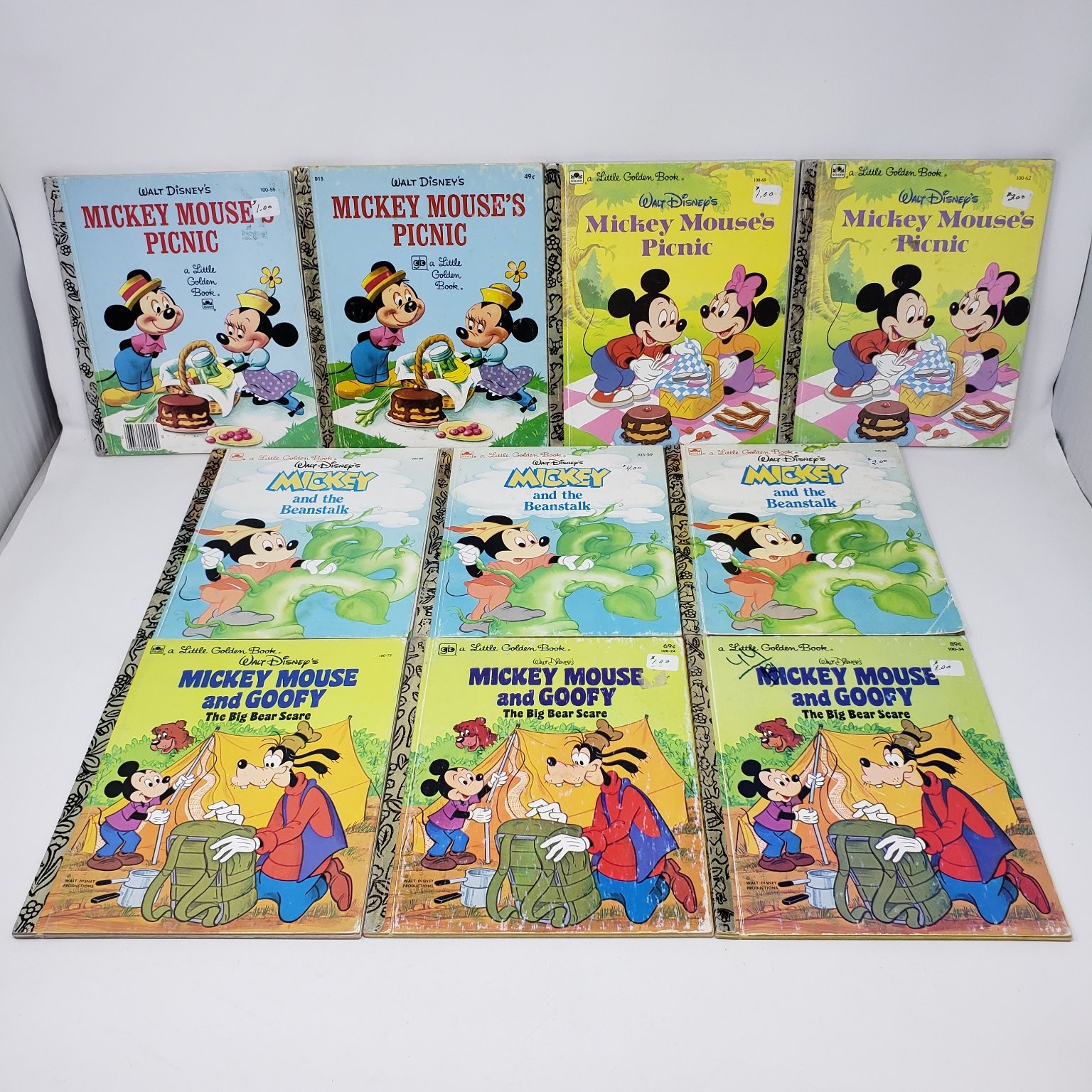Vintage Walt Disney Little Golden Books Lot of 40 Mickey Mouse & Friends