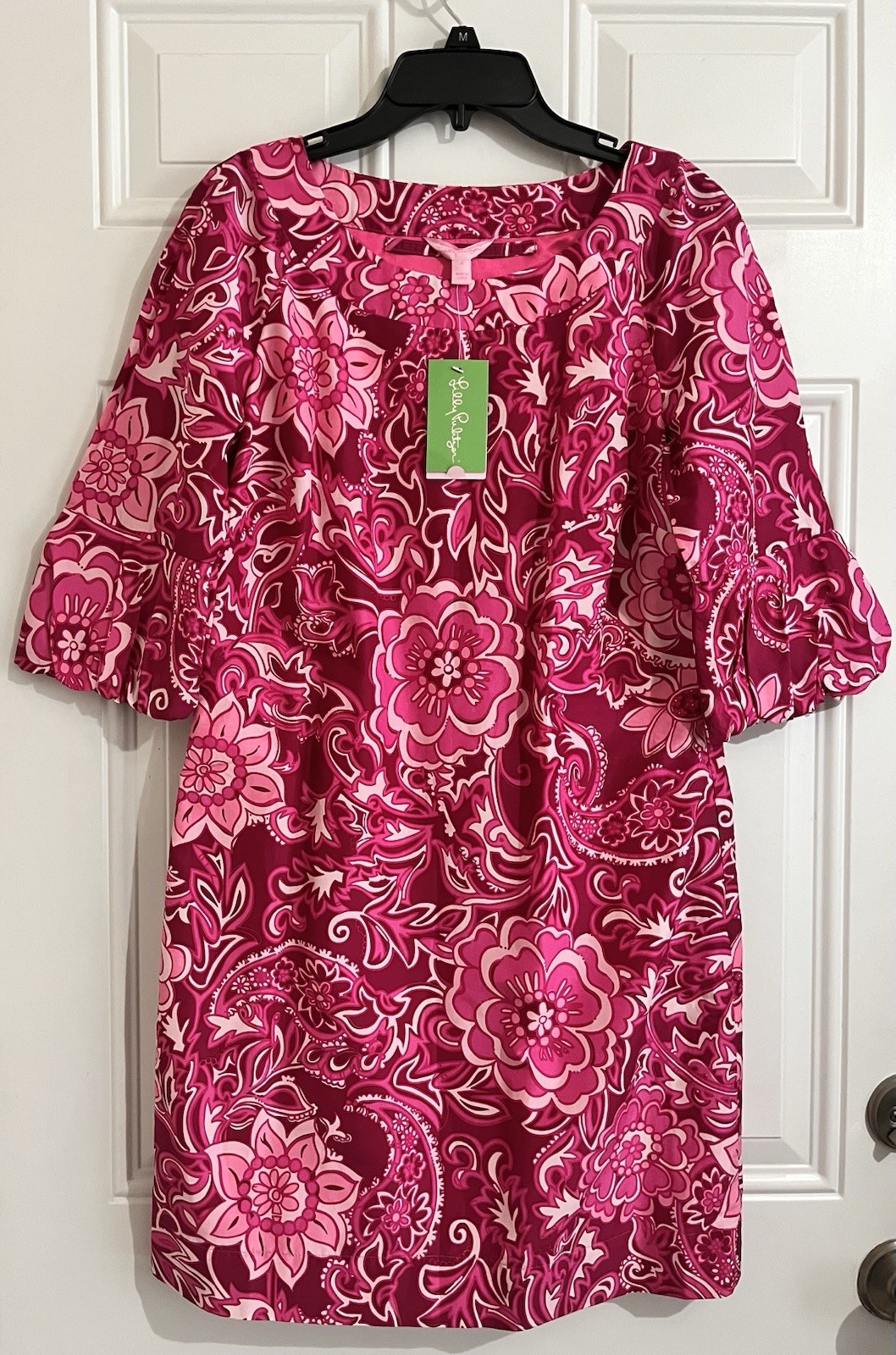 NWT Lilly Pulitzer Silk Dress 6 Dasha Printed Taffe Tea Rose Best Dressed Sheath