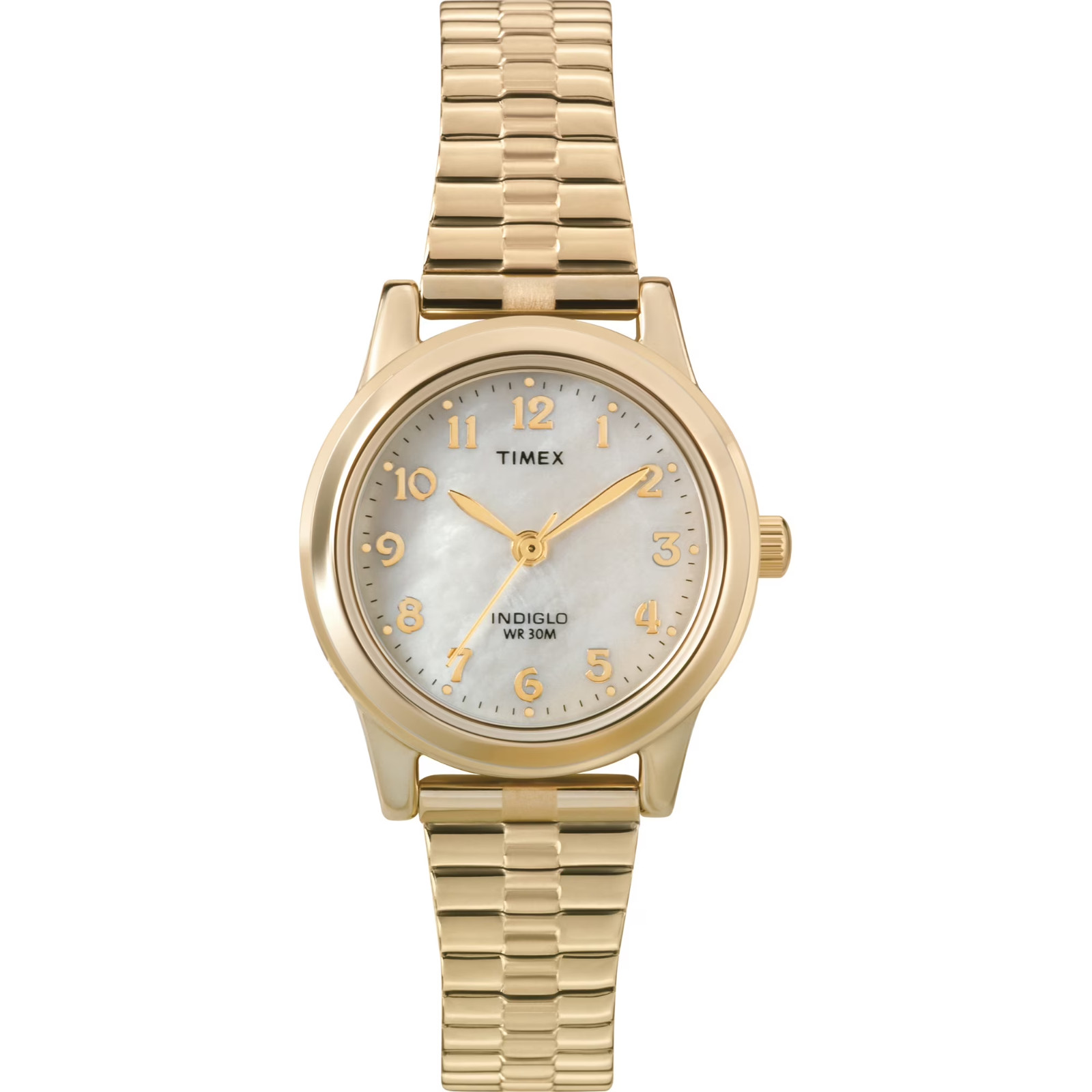 Timex Women\'s 25mm Elevated Stainless Steel Wristwatch, Gold, (T2M827)