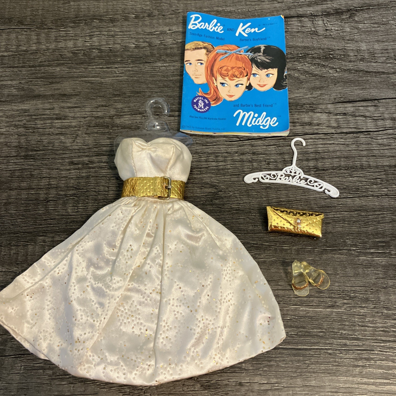 Vintage Mattel 958 Party Date COMPLETE Barbie Fashion - Original 1960s Set VG-EX