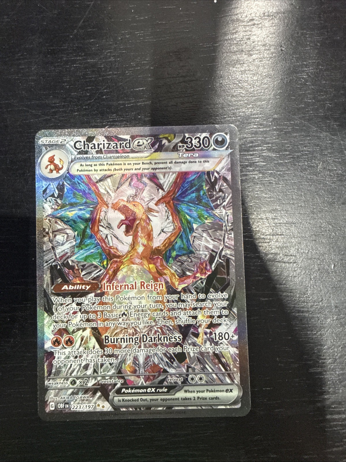 Pokémon TCG Charizard EX SIR Obsidian Flames 223/197 Pokémon TCG Charizard EX SIR Obsidian Flames 223/197