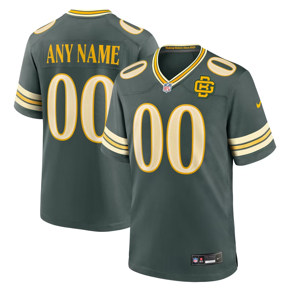 Men\'s Green Bay Fan\'s Packers Green 2026 Rivalries Collection Game Custom Jersey