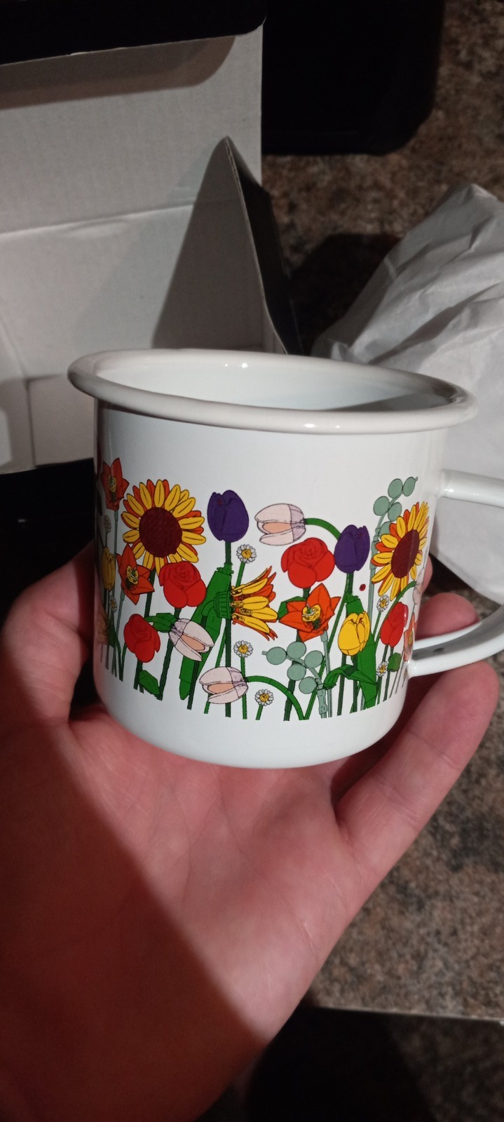 Lego 5010326 Insiders Botanicals Enamel Mug Mother\'s Day Plant Lovers Gift NIB