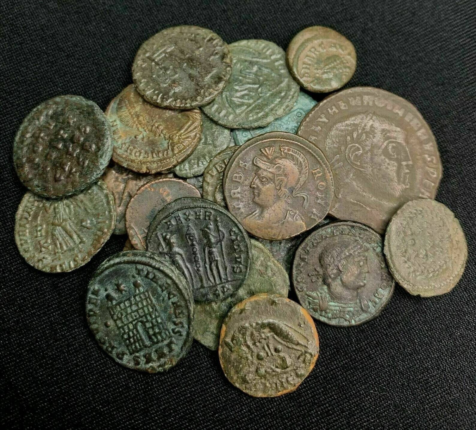 Ancient Roman Bronze Coin (Highest Grade) + 100 yr. Old U.S. Penny, Bonus