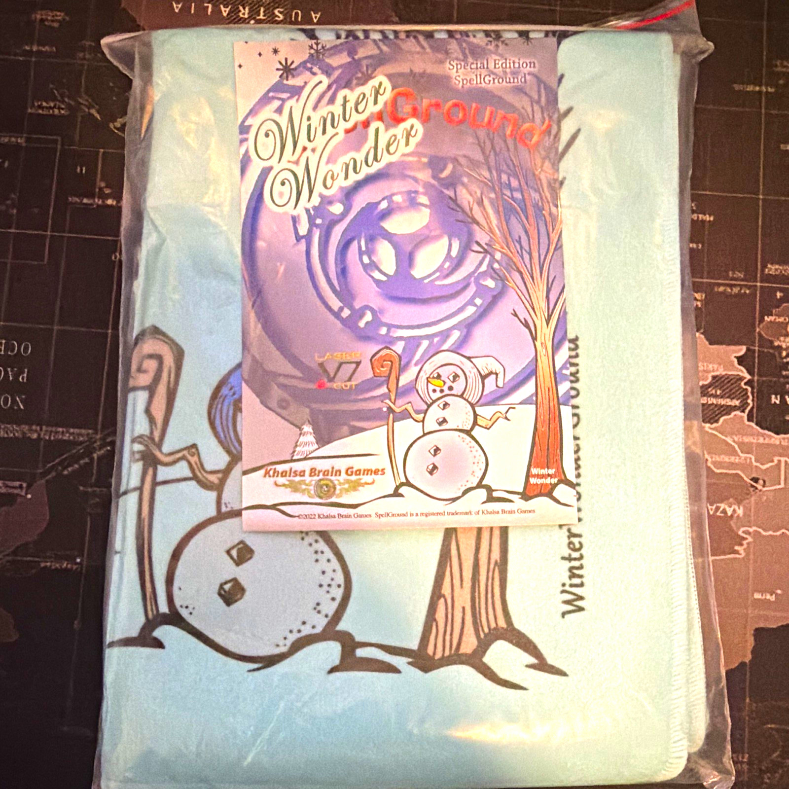 Khalsa Brain Games Winter Wonder Ground Special Edition Playmat 24x14 v7 2022