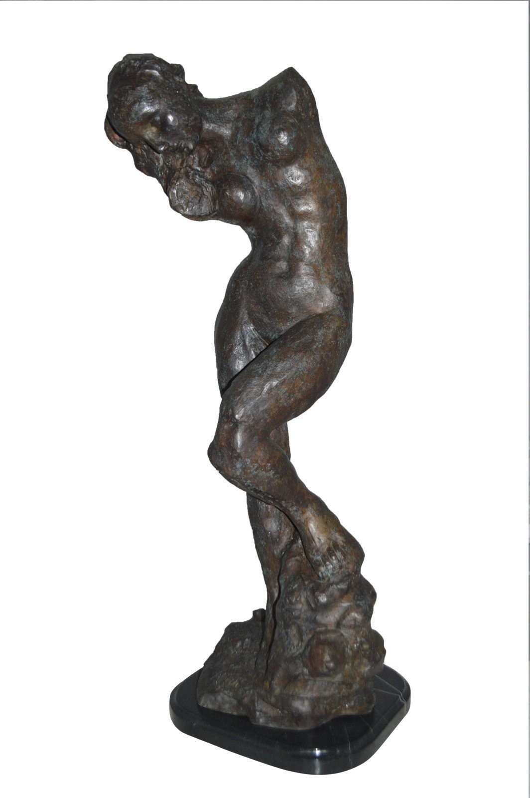 100% Bronze Eve Replica by Auguste Rodin, Large Masterpiece Iconic Art Sculpture