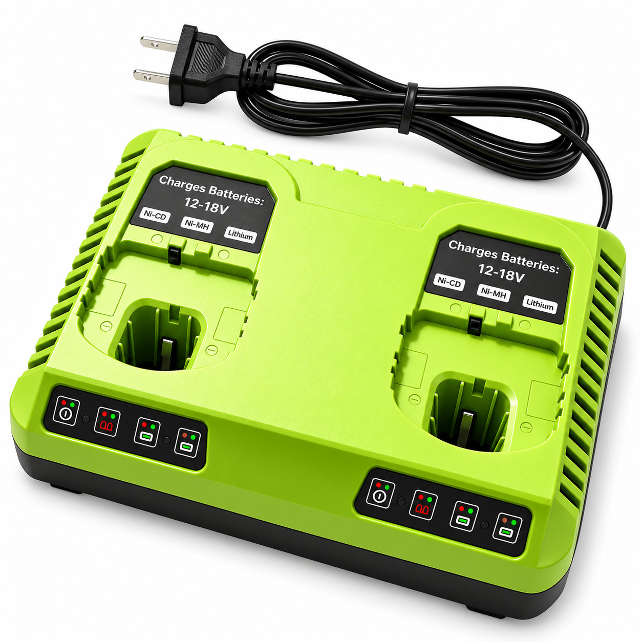 21V 3A Dual Battery Charger Compatible with Ryobi 18V P102 P107 P108 P190 US