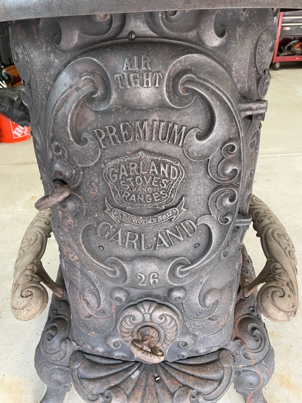 Michigan Stove Co., Garland No. 26 Air Tight stove. Circa 1890–1900
