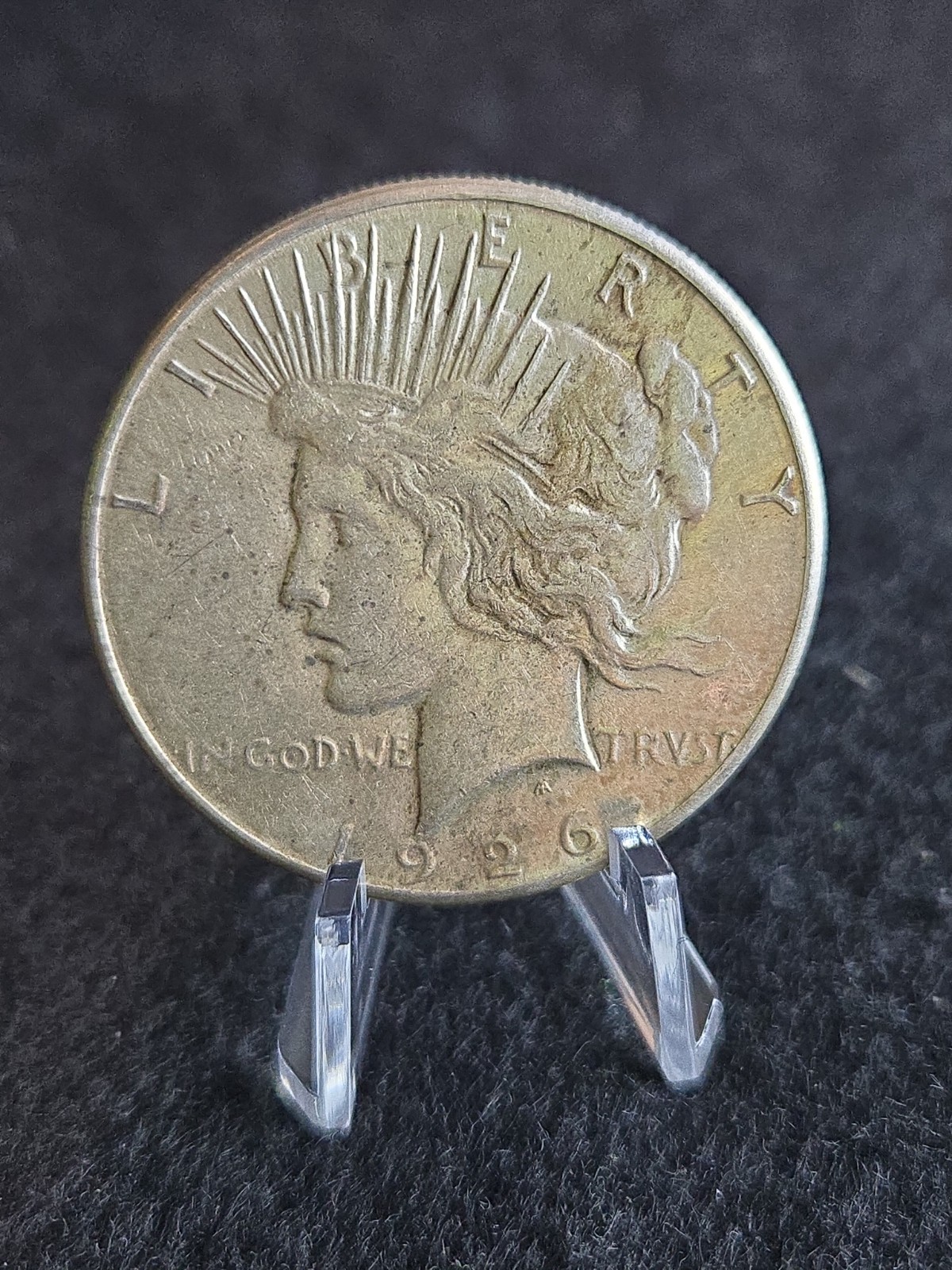 1926 Peace Dollar Nice AU Condition Beginning To Tone nice strike full feathers 1926 Peace Dollar Nice AU Condition Beginning To Tone nice strike full feathers