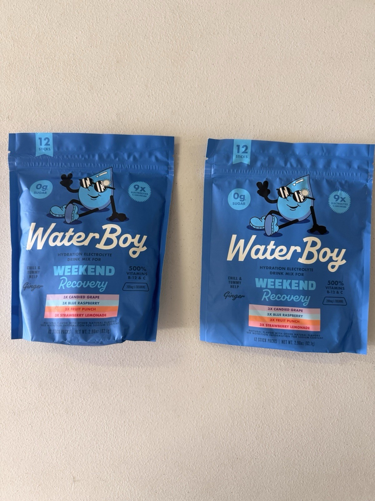 Waterboy Weekend Recovery Variety Pack Hydration 24 Sticks Waterboy Weekend Recovery Variety Pack Hydration 24 Sticks