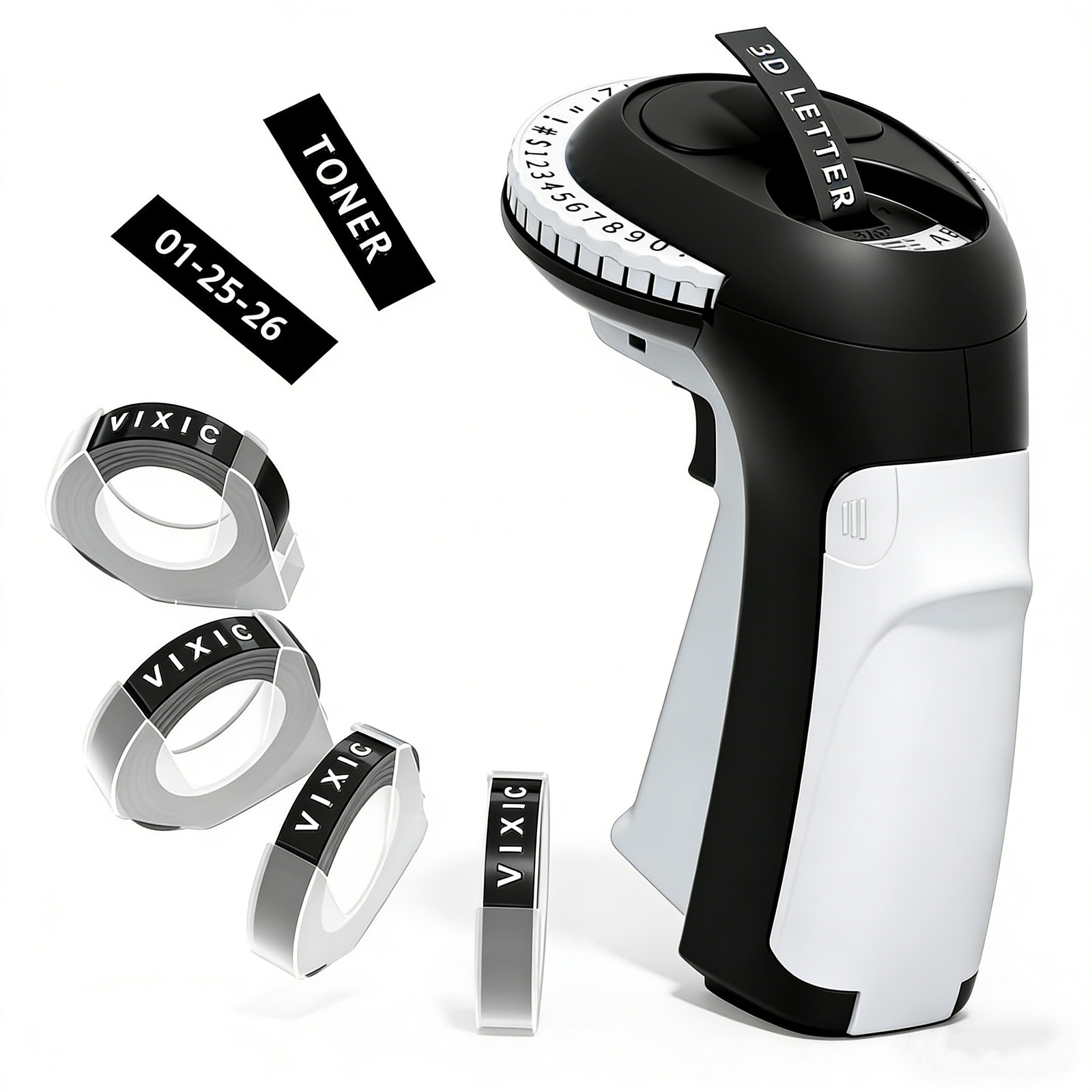 Compatible DYMO Embossing Label Maker with 5 DYMO Label Tapes | Organizer Xpress Compatible DYMO Embossing Label Maker with 5 DYMO Label Tapes | Organizer Xpress