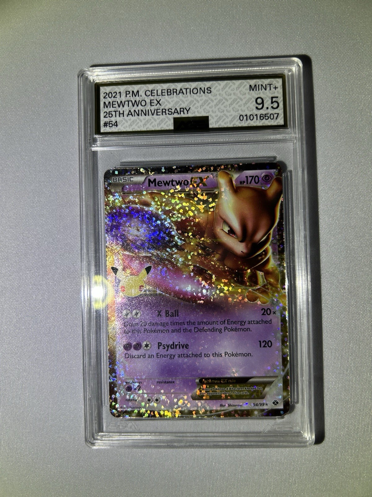 Pokemon Mewtwo ex 54/99 Celebrations Classic Collection Holo Graded English 2021 Pokemon Mewtwo ex 54/99 Celebrations Classic Collection Holo Graded English 2021