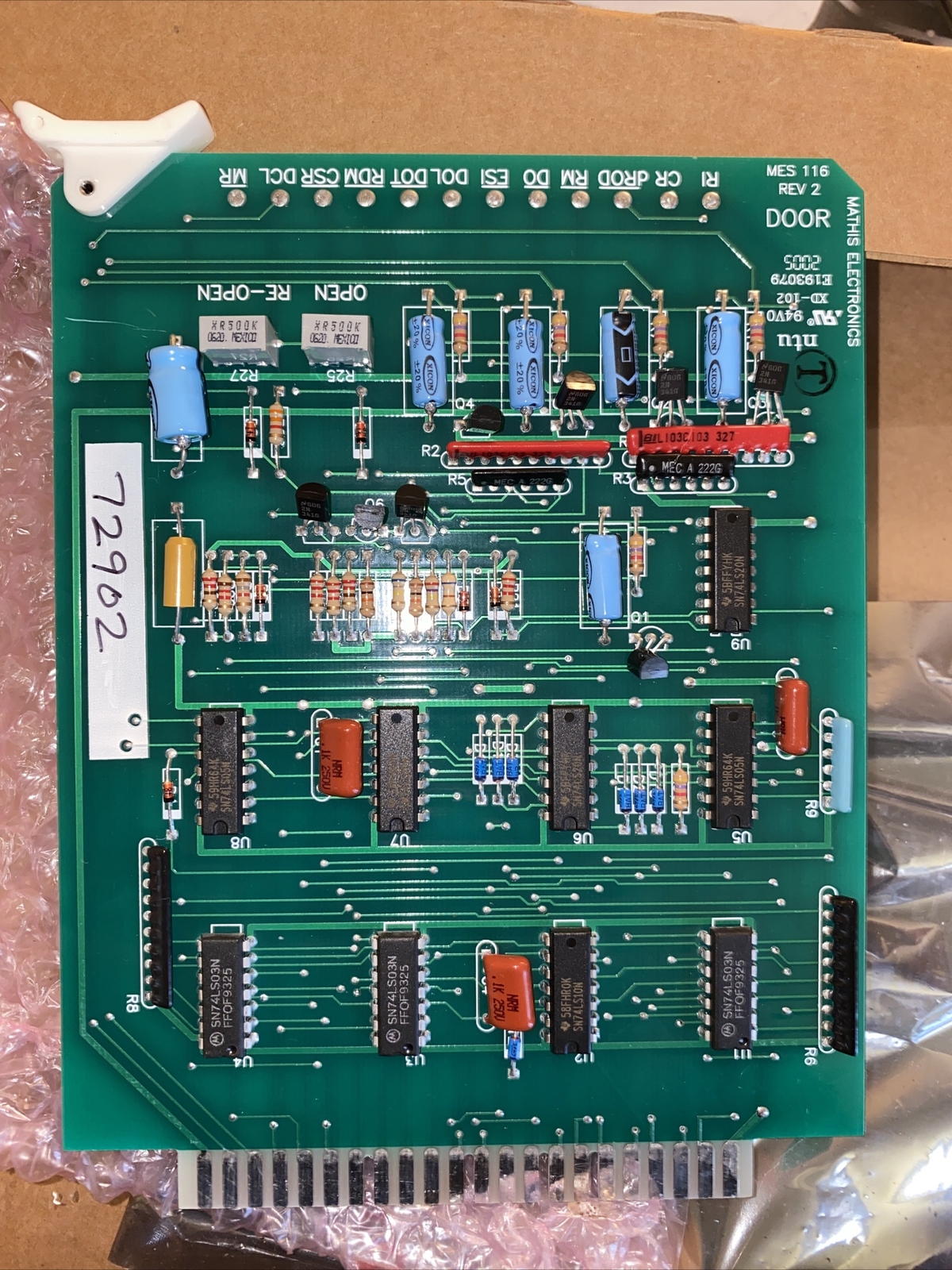 Mathis MES116 Dover Door Circuit Borad Industrial PLC Assembly OEM Replacement
