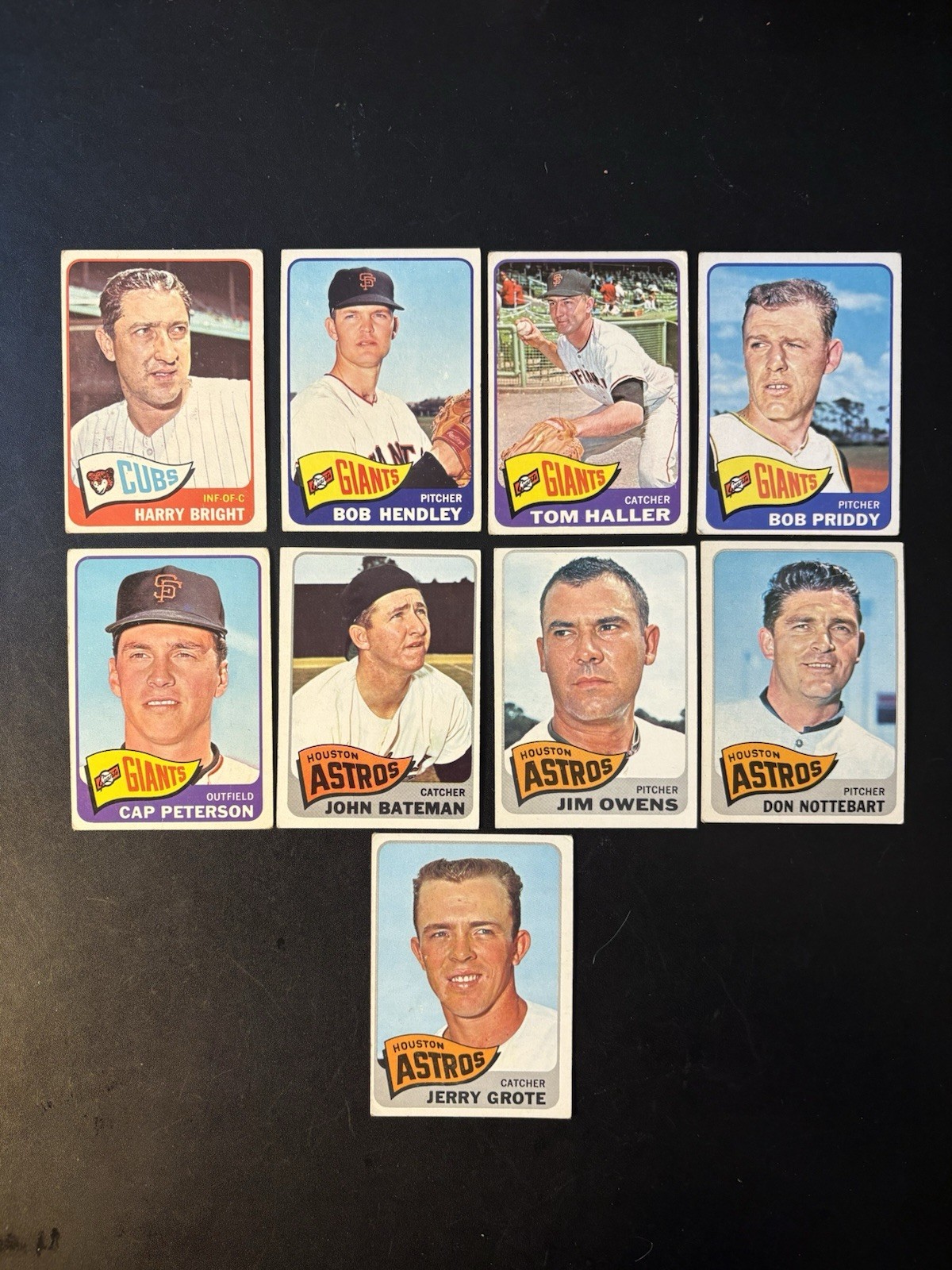 1965 Topps Baseball Lot 9 Dif N L Players ALL HIGH #’s Tom Haller Low Shipping $