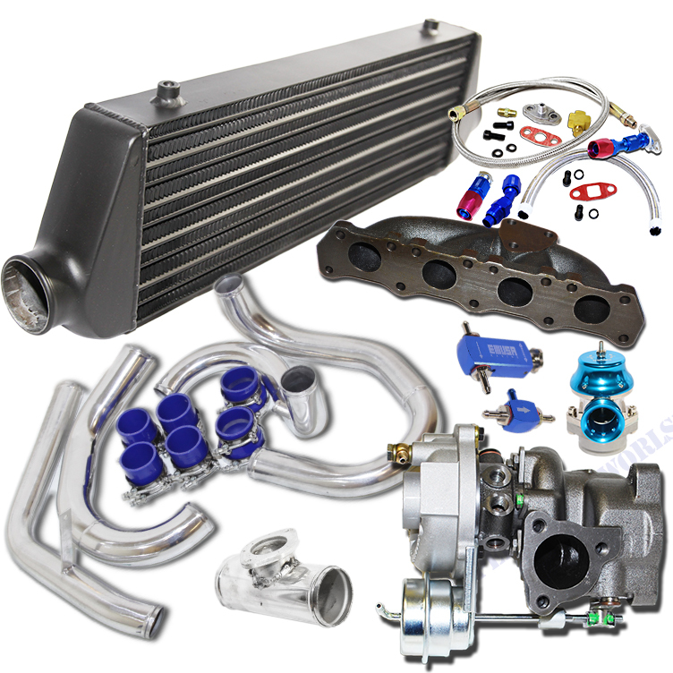 Turbo Kit K04-015 Turbo+Black Intercooler for 00-05 Volkswagen Golf/ Jetta 1.8T
