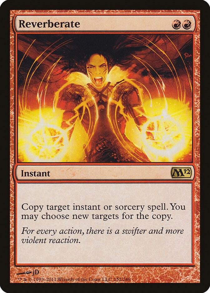 Reverberate 152 Rare Magic 2012 (M12) Magic: The Gathering Near Mint