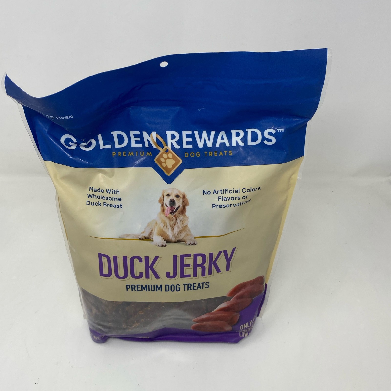 Golden Rewards Duck Jerky Dog Treats 32 oz (2 lb) Bag EXP 09/2026
